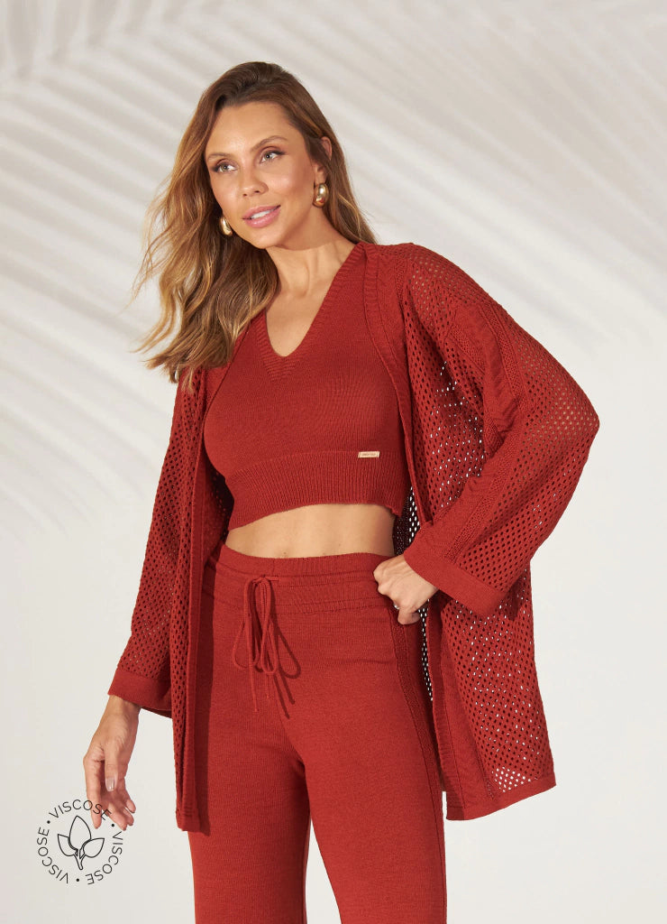 Gebreide set met Cardigan