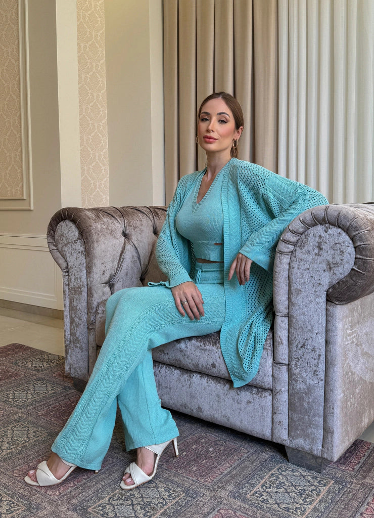 Gebreide set met Cardigan